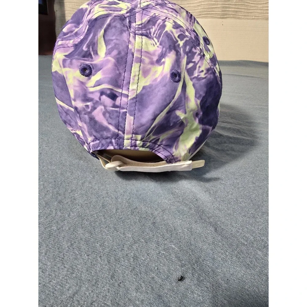 Champion Purple Green Tie Dye Baseball Hat Cap Adjustable Strap Sports